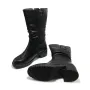 Дамски боти с плътен ток нов модел черен цвят код34, снимка 3