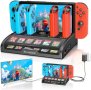 Нова Докинг Станция за Nintendo Switch/OLED, 4K HDMI, USB 3.0 Зарядно