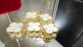 Van Cleef & Arpels VCA 5 Motifs Gold Mother of Pearl Vintage Alhambra Дамска Гривна, снимка 5