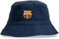 Нова Официална Barcelona шапка двулицева памук 60 см унисекс с емблема Барселона за фенове, снимка 1