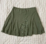 Green flared mini skirt ammy & ivy , снимка 1