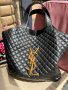 Луксозна Черна чанта/реплика YSL код SG310, снимка 3
