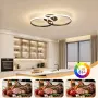 MELAYR 36W LED таванна лампа с 3 режима цветова температура (3000K/4500K/6500K) и memory, снимка 3