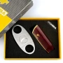 Cohiba подаръчен комплект от запалка с пънчър и ножица за пури, снимка 4