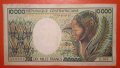 Банкнота 10000 франка Централно Африканска Република 