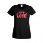 Дамска тениска Свети Валентин Love 2
