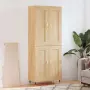 vidaXL Висок шкаф, дъб сонома, 69,5x34x180 см, инженерно дърво（SKU: 3199668）, снимка 2