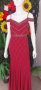 бална луксозна абитуриентска официална рокля бордо, снимка 1