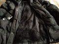 Дамско зимно яке с топла подплата и качулка в черно, размер М/Л, снимка 2