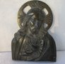  Исус сърце  пано религия метал, подпис, автор, снимка 1