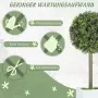 HOMCOM Комплект от 2 изкуствени чемширови топиарни топки 45 см, снимка 4