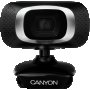 Уеб Камера CANYON CNE-CWC3N Черна 720p HD Вграден микрофон Функция на въртене на 360°, снимка 1 - Камери - 36643093