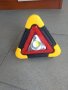 соларен триъгълник със фенер и УСБ - цена 18лв НОВ -свети триъгълник , мига като внимание,  фенер с , снимка 1