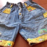 Дънки детски къси панталони - 2 броя, снимка 6 - Детски панталони и дънки - 37947475