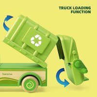 Нова детска играчка камион за боклук реалистична кола с повдигач за деца, снимка 3 - Други - 42241406
