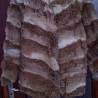 Кожено палто от заешки  кожи, снимка 9 - Палта, манта - 31057408