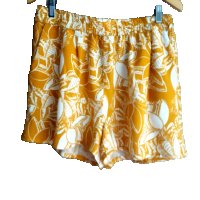 H&M - жълто/оранжеви къси панталони, снимка 1 - Къси панталони и бермуди - 21714942