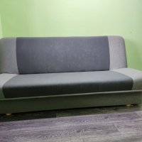 Разтегателен диван HEJLS сив, снимка 3 - Дивани и мека мебел - 42096984
