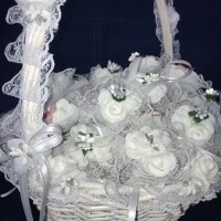 Голяма сватбена кошница, снимка 11 - Подаръци за сватба - 36890740