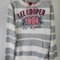 Lee Cooper - Дамски суичър с качулка Tex AOP OTH Hd, размер - L., снимка 1 - Суичъри - 39488852