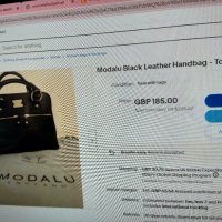 Modalu London маркова нова женска чанта естествена кожа за ръка- през рамо 39х32х6см става за лаптоп, снимка 18 - Чанти - 42703255