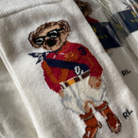 Чорапи с мече Polo Ralph Lauren, снимка 4 - Дамски чорапи - 44745249