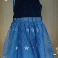 Детска рокля с ефектна тюлена част , снимка 1 - Детски рокли и поли - 35385095