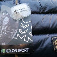 Продавам черно чисто ново качествено пухено яке Kolon Sport , снимка 14 - Якета - 38706158