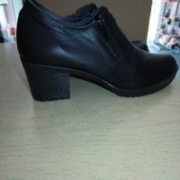 Дамски обувки естествена кожа м. 264 черни , снимка 3 - Дамски ежедневни обувки - 42431212