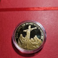 Сувенирна монета "Исус Христос", колекция от колекционерски възпоменателни монети за Коледа, снимка 5 - Нумизматика и бонистика - 35272005