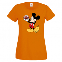 Дамска тениска Mickey Mouse KIA .Подарък,Изненада,, снимка 7 - Тениски - 36528702