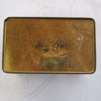 Стара метална кутия с лебеди и японци, снимка 7 - Други - 31812616