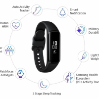 Гривна Samsung Galaxy Fit e, Black, снимка 8 - Смарт гривни - 43808253