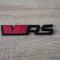 Skoda VRS шкода ВРС емблеми надписи червено с черно, снимка 1 - Аксесоари и консумативи - 38789880