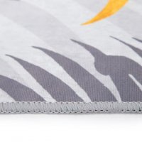 2340 Постелка килимче Оранжеви тропически листа, 100х150см, снимка 4 - Килими - 33905131