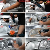 VISBELLA Комплект за възстановяване и полиране на автомобилни фарове, снимка 4 - Аксесоари и консумативи - 32207803