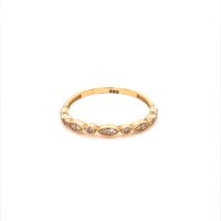 Златен дамски пръстен 1,20гр. размер:56 14кр. проба:585 модел:20144-6, снимка 1 - Пръстени - 42616168