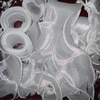 Ефектно венче  с перли и спираловидни ленти за сватба или моминско парти, снимка 5 - Сватбени аксесоари - 31099277