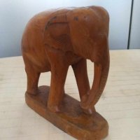 Сувенир дървен слон 14х15, снимка 4 - Други ценни предмети - 42122100