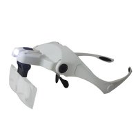Увеличителна лупа за глава очила с осветление за четене шиене гоблени, снимка 5 - Други инструменти - 29154941