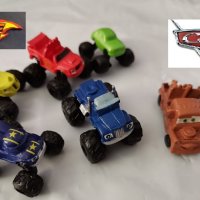 Малка кола количка Cars Макуин Маккуин колите McQueen фигурка играчка за игра и украса торта, снимка 1 - Коли, камиони, мотори, писти - 29265288