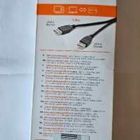 USB A към USB A кабел 1.8 метра/нов, снимка 2 - Кабели и адаптери - 44337514