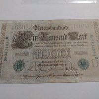 Райх банкнота - Германия - 1000 марки/ 1910 година - 17897, снимка 1 - Нумизматика и бонистика - 31019943