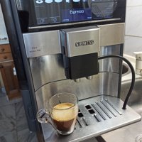 Кафеавтомат Сименс ЕQ 6 setia 700,висок клас с тъч скрийн, работи перфектно и прави хубаво кафе, снимка 3 - Кафемашини - 44421620