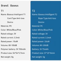 Baseus Smart Tracker  - GPS тракер за проследяване, снимка 10 - Друга електроника - 33729293