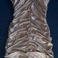 Златиста рокля М, снимка 1 - Рокли - 32021911