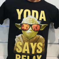 Нова детска тениска с трансферен печат Йода, Междузвездни войни, SAYS RELAX, снимка 6 - Детски тениски и потници - 29901915