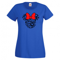 Дамска тениска Minnie Head 7 Подарък,Изненада,Рожден ден,, снимка 1 - Тениски - 36530235