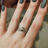 Сребърен пръстен за жени - 925, снимка 1 - Пръстени - 31396192