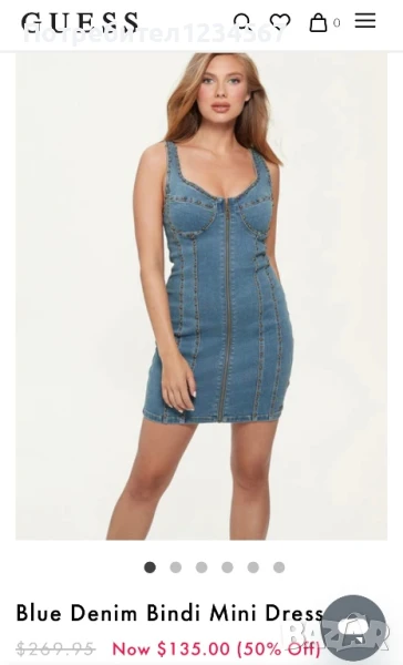 Нова оригинална рокля GUESS- деним реална цена 500 лв, снимка 1